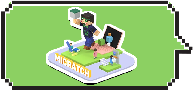 マインクラフトの画面を見ながら操作する子ども